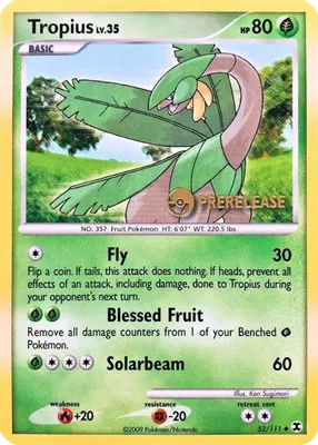 Tropius - 52/111 (Prerelease) from Nintendo Promos
