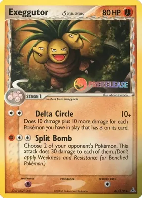 Exeggutor (Delta Species) - 41/110 (Prerelease) from Nintendo Promos