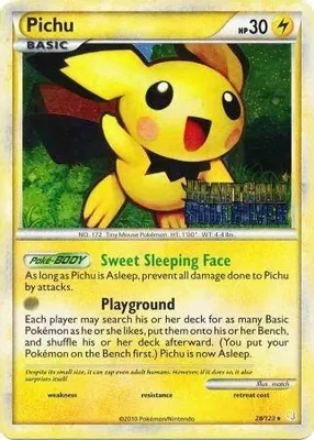 Pichu - 28/123 (Prerelease) from Nintendo Promos