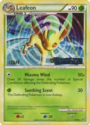 Leafeon - 17/90 (Prerelease) [Staff] from Nintendo Promos