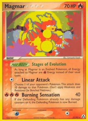 Magmar from EX Legend Maker