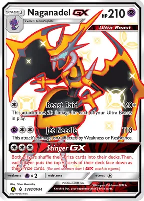 Naganadel GX from Hidden Fates: Shiny Vault