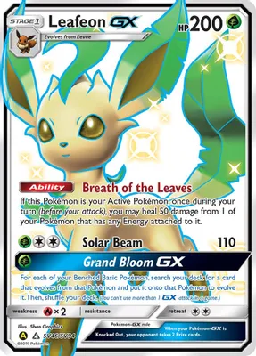 Leafeon GX from Hidden Fates: Shiny Vault