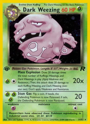 Dark Weezing (14) from Team Rocket