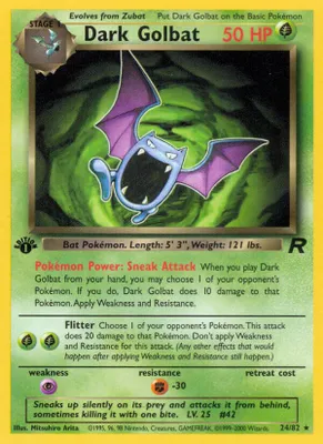 Dark Golbat (24) from Team Rocket