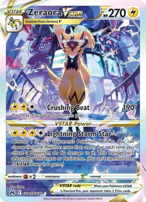 Zeraora VSTAR from SWSH: Crown Zenith: Galarian Gallery