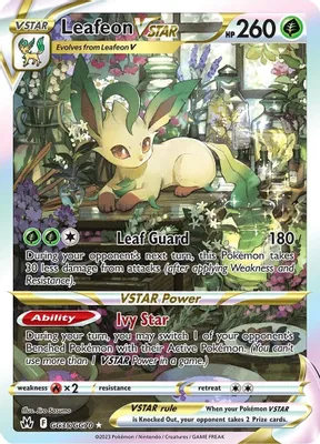 Leafeon VSTAR from SWSH: Crown Zenith: Galarian Gallery