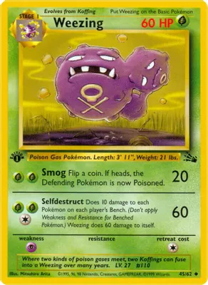 Weezing from Fossil