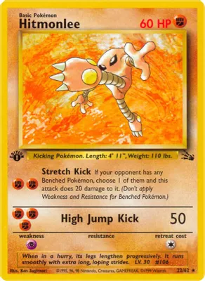 Hitmonlee (22) from Fossil