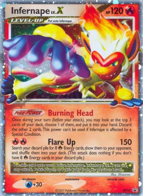 Infernape LV.X - DP10 from Diamond and Pearl Promos