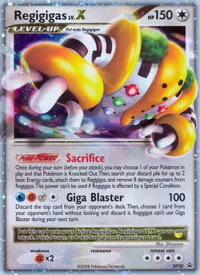 Regigigas LV.X - DP30 from Diamond and Pearl Promos