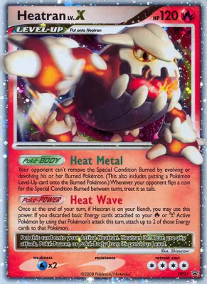 Heatran LV.X - DP31 from Diamond and Pearl Promos