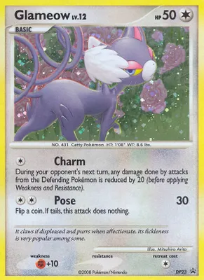 Glameow - DP23 from Diamond and Pearl Promos