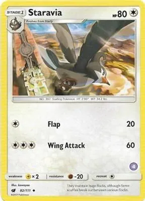 Staravia (4) from SM Trainer Kit: Alolan Sandslash & Alolan Ninetales