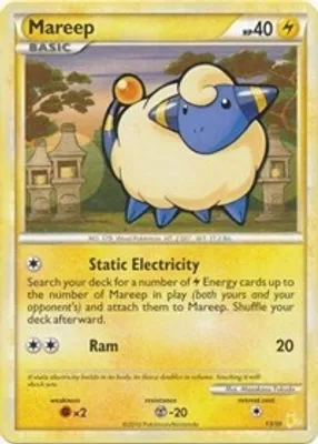 Mareep (#20) from HGSS Trainer Kit: Gyarados & Raichu