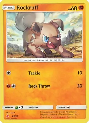 Rockruff (#29) from SM Trainer Kit: Lycanroc & Alolan Raichu