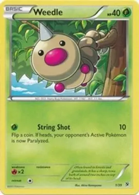 Weedle from Kalos Starter Set