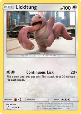Lickitung (Holo Common) from Detective Pikachu