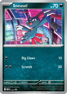 Sneasel (Cosmos Holo) from ME: Mega Evolution Promo