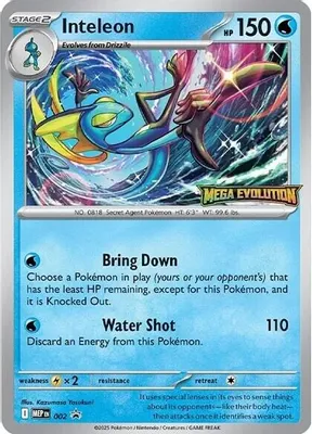 Inteleon - 002 from ME: Mega Evolution Promo