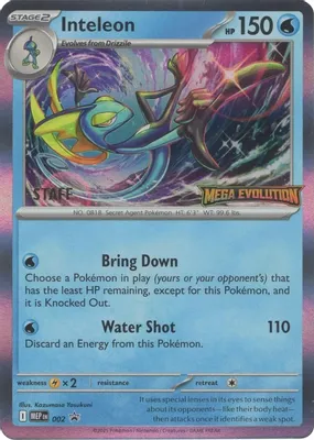 Inteleon - 002 [Staff] from ME: Mega Evolution Promo