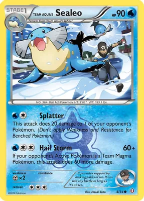 Team Aqua's Sealeo from Double Crisis