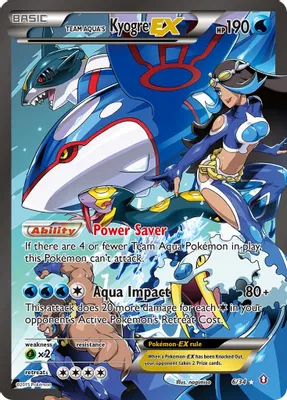 Team Aqua's Kyogre EX from Double Crisis