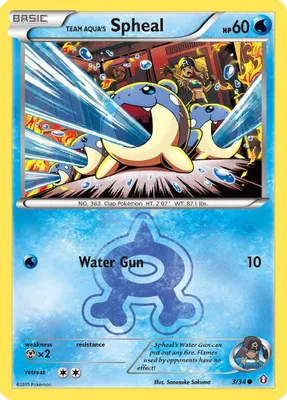 Team Aqua's Spheal from Double Crisis