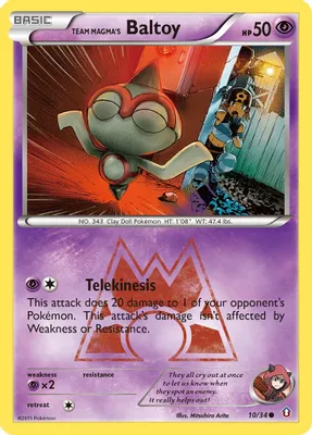 Team Magma's Baltoy from Double Crisis