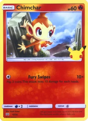 Chimchar - 12/25 from McDonald's 25th Anniversary Promos