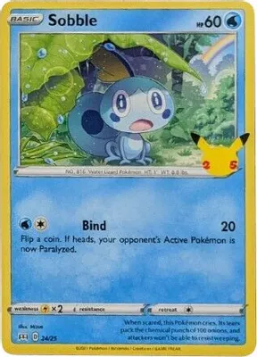 Sobble - 24/25 from McDonald's 25th Anniversary Promos