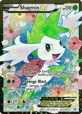 Shaymin EX (Full Art) from Legendary Treasures: Radiant Collection