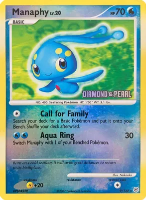 Manaphy - 9/130 [Diamond & Pearl] from Burger King Promos