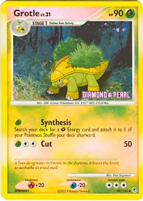 Grotle - 49/130 [Diamond & Pearl] from Burger King Promos