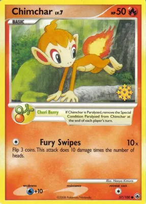 Chimchar - 57/100 from Countdown Calendar Promos