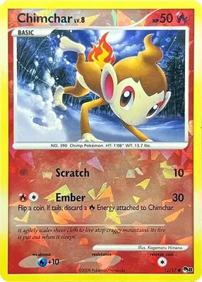 Chimchar (Cracked Ice Holo) from POP Series 8