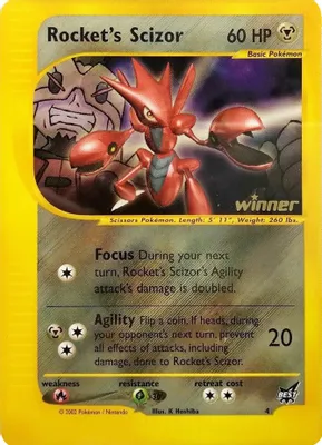 Rocket's Scizor - 4 [Winner] from Best of Promos