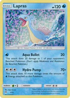 Lapras - 5/12 from McDonald's Promos 2019