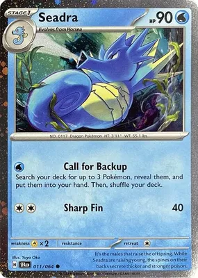 Seadra - 011/064 (Cosmos Holo) from Miscellaneous Cards & Products
