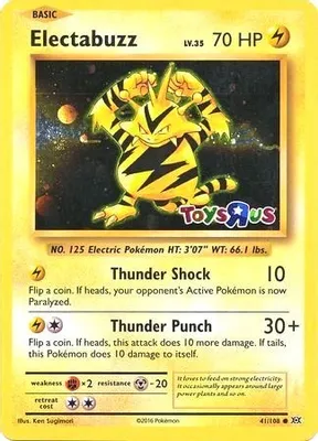 Electabuzz - 41/108 (Toys R Us Promo) from Miscellaneous Cards & Products