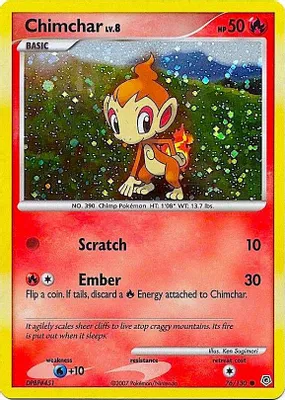 Chimchar - 76/130 (Cosmos Holo) from Miscellaneous Cards & Products