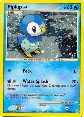 Piplup - 93/130 (Cosmos Holo) from Miscellaneous Cards & Products