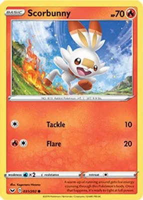 Scorbunny - 031/202 (Premium Collection) from Miscellaneous Cards & Products