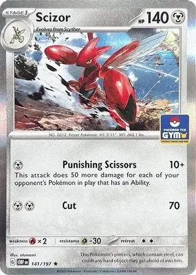Scizor - 141/197 (Pokemon Gym Promo) from Miscellaneous Cards & Products