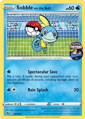 Sobble on the Ball - 005/005 (Pokemon Futsal) from Miscellaneous Cards & Products
