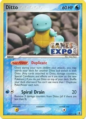 Ditto (Squirtle) - 64/113 (Games Expo 2007) from Miscellaneous Cards & Products
