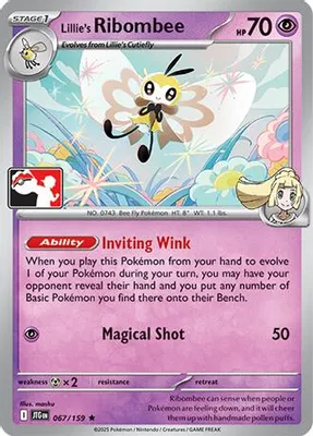 Lillie's Ribombee - 067/159 from Prize Pack Series Cards