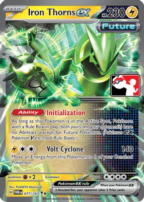 Iron Thorns ex - 077/167 from Prize Pack Series Cards
