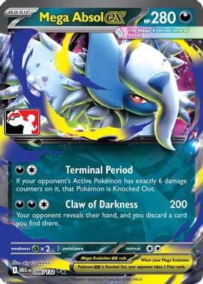 Mega Absol ex - 086/132 from Prize Pack Series Cards