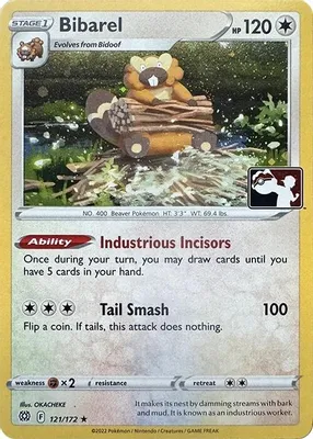 Bibarel - 121/172 (Cosmos Holo) from Prize Pack Series Cards